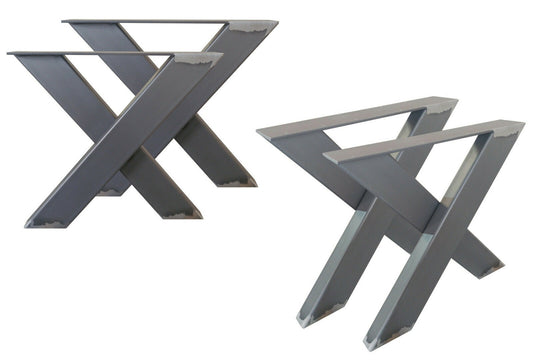 Tischgestell/ Tischbeine in X-Form | Individualisierbar | Modell X1